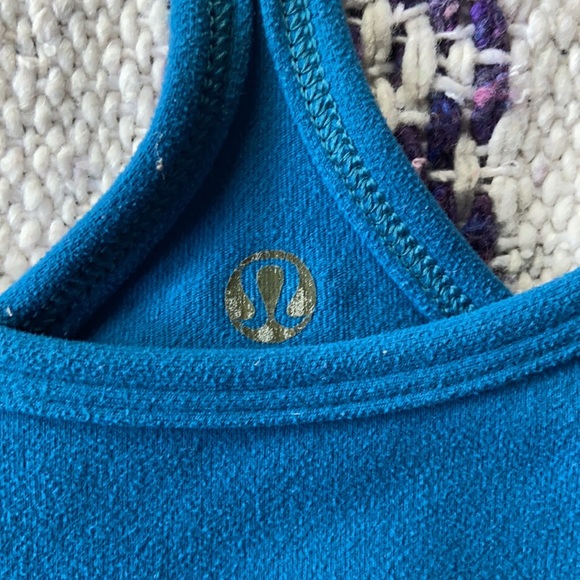 Lululemon teal flow Y bra light support - Picture 3 of 7